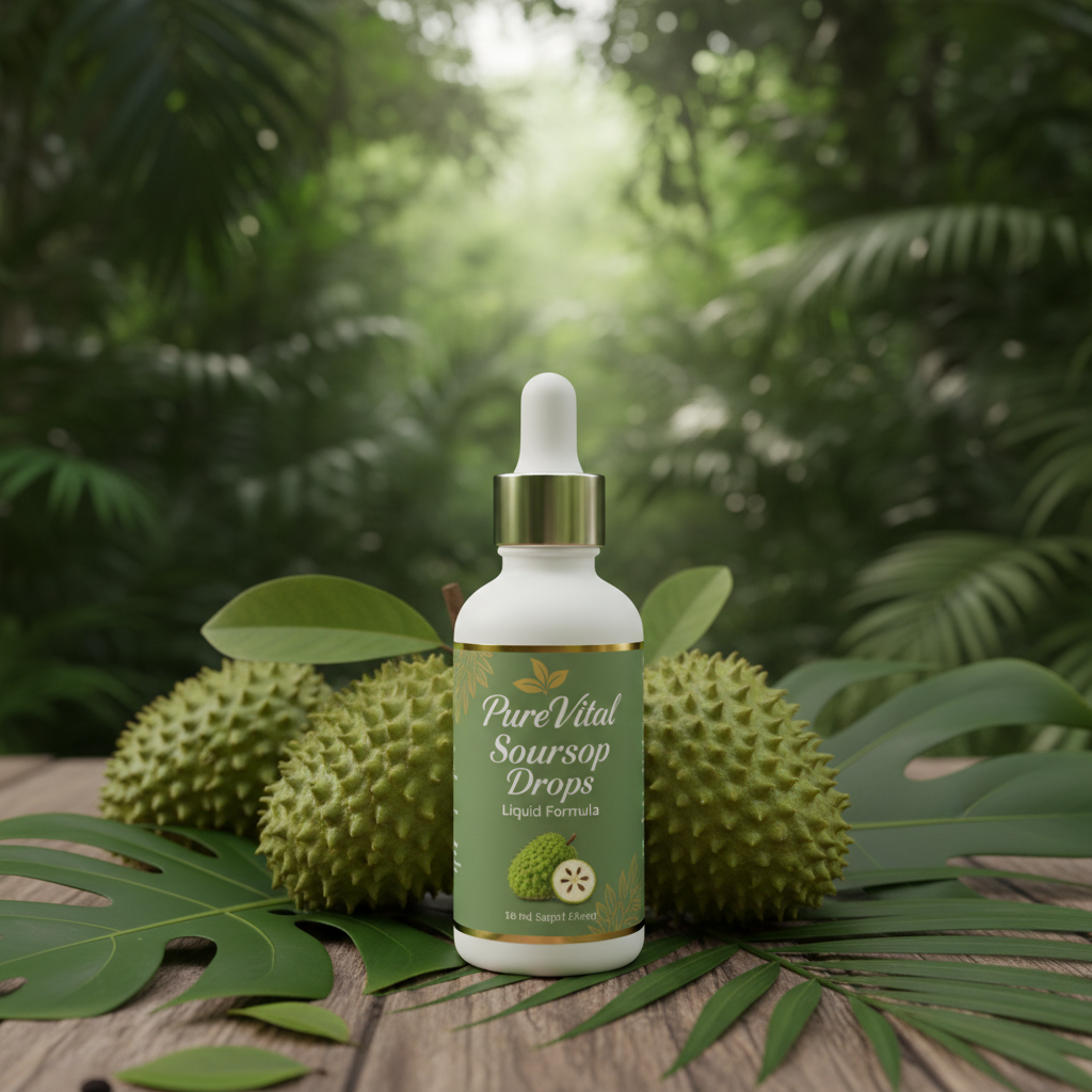 PureVital Soursop Drops - Immunity, Antioxidant & Cellular Wellness