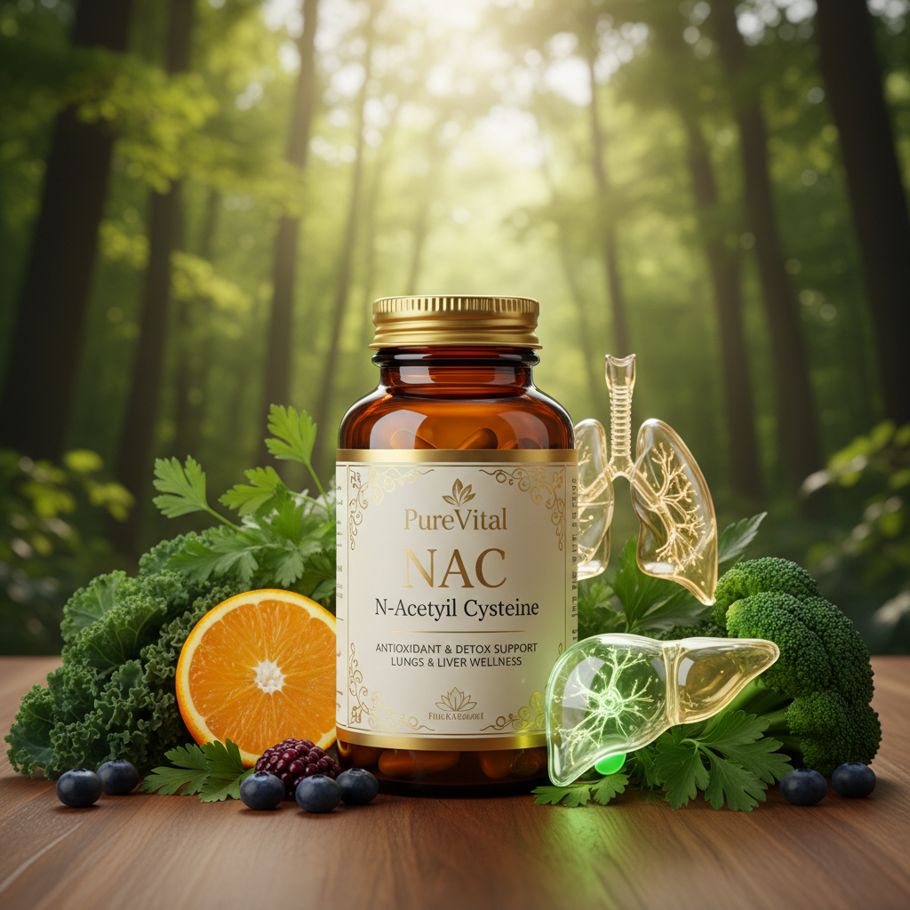 PureVital NAC 8.5x – N-Acetyl Cysteine for Lung, Liver & Antioxidant Support