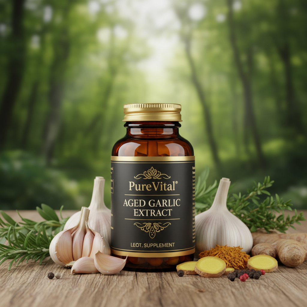PureVital Aged Garlic Extract Capsules – Heart, Immunity & Circulation Support