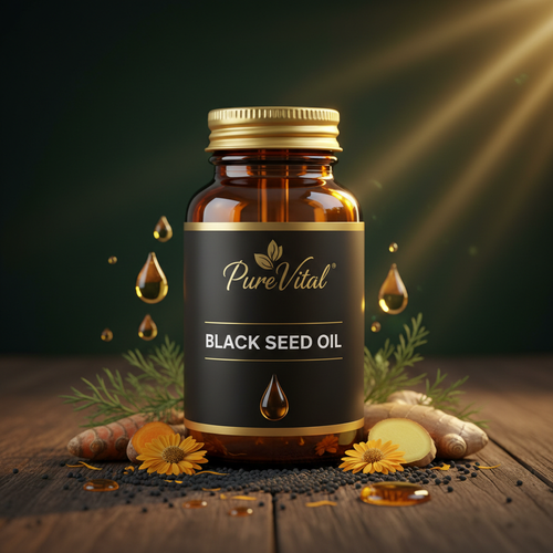 PureVital Black Seed Oil Capsules – Immunity, Inflammation & Overall Wellness